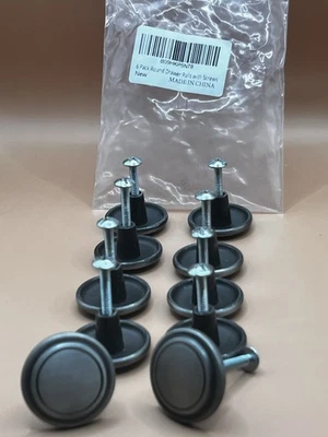 Paul McCobb Plateado Redondo Cónico Cómoda Cajón Tiradores De Colección con Tornillos Foto 1 de 4