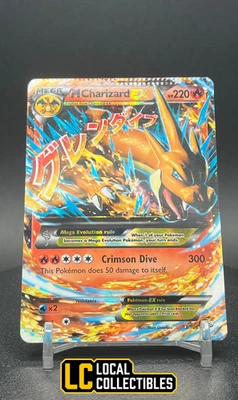 CRIMPED MISPRINT M Charizard EX 13/106 Holo 2014 Flashfire DMG - Image 1 of 4