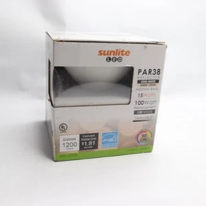 Sunlite Long Neck LED Spotlight Bulb Polycarbonate White PAR38 4000K 100W - Picture 1 of 4
