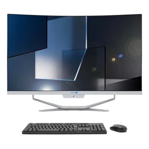 Aio All In One Celeron 27" 16gb 240gb Ssd Full Hd Windows 11 Pro Pc Curvo + Kit_ - Foto 1 di 8
