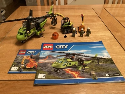 LEGO City: Volcano Supply Helicopter (60123) 100% complete with instructions  - Image 1 of 3