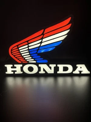 Retro Honda LED Light Up Sign - Image 1 of 4
