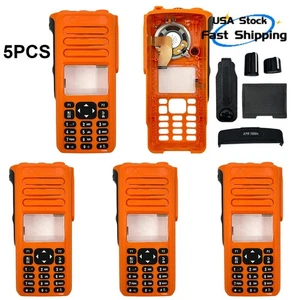 5x Orange Repair Housing Case Cover for XPR7550E With Speaker Knobs Radio - Afbeelding 1 van 4
