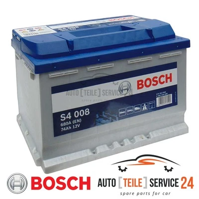 Batteria Avviamento Bosch 0092S40080 S4 per Alfa Romeo Audi Barreiros Bmw Daf MG - Immagine 1 di 4