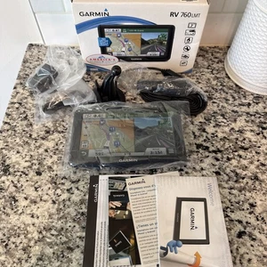 Garmin RV 760LMT GPS Navigation Bundle W/ Dash Mount, USB Cable, Car ChargerNEW - Picture 1 of 8