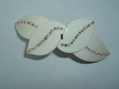 CORREA DE PELO VINTAGE SELENE HECHA A MANO EN PARÍS LUCITE Foto 1 de 3