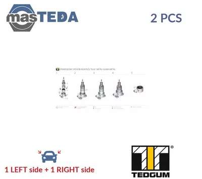 00518218 TOP STRUT MOUNTING CUSHION SET TEDGUM 2PCS FOR CITROËN C5 III,C5 II,C6 - Image 1 of 4