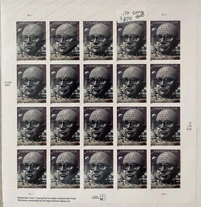 2004 BUCKMINSTER FULLER ENGINEER ARCHITECH 37c Sc 3870 MNH PANE OF 20 FREE SHIP - Picture 1 of 14