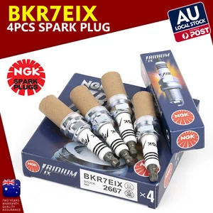 OEM 4pcs NGK 2667 BKR7EIX Iridium IX Spark Plugs For AUDI A3 A4 A5 A6 VOLKSWAGEN - Picture 1 of 14