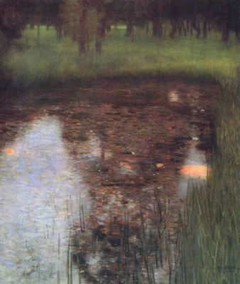 Impresión en lienzo Gustav Klimt El pantano giclee 8x10 pintura de paisaje Art Nouveau Foto 1 de 2