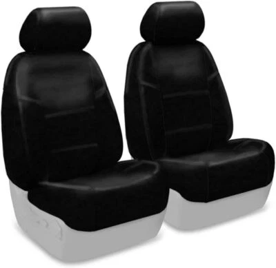Coverking заказной чехол на сиденье для 2007+ Ford Mustang - натуральная кожа, черный - Изображение 1 из 4
