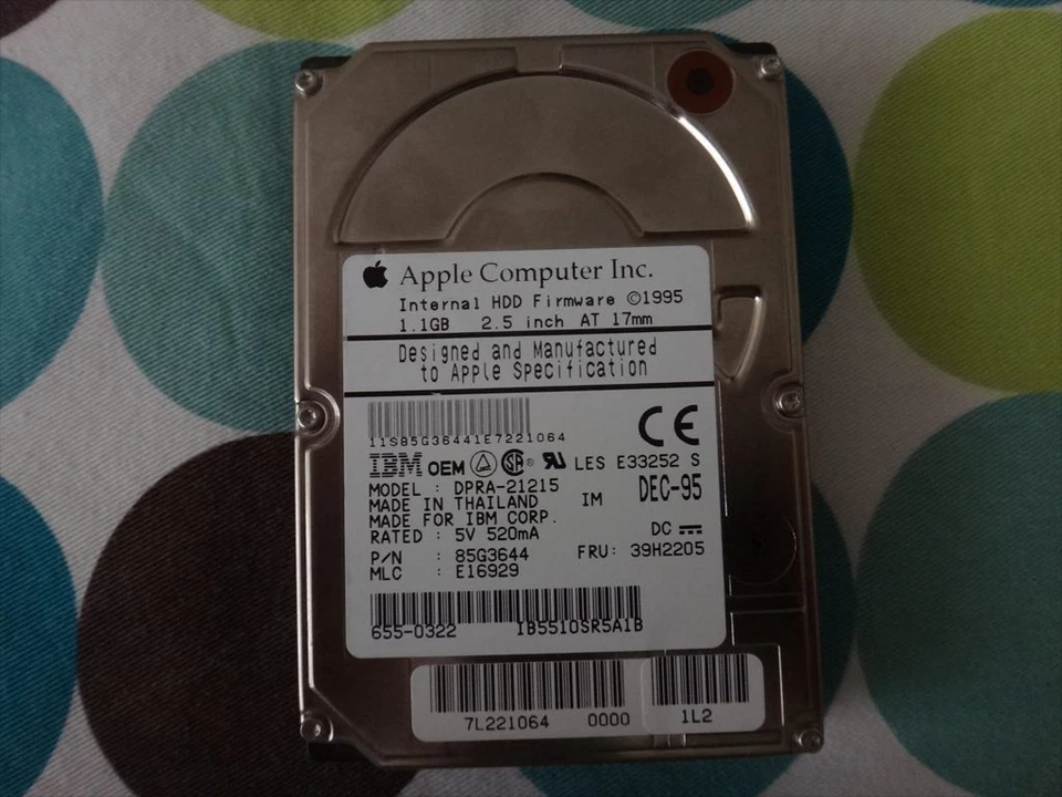Apple IBM 1.1GB Internal Hard Disk Drive IDE ATA for Mac PowerBook 2.5" - Image 1 of 1