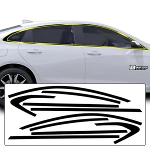 Fits Chevy Malibu 19-25 Side Window Chrome Delete Vinyl Film Decal Blackout - Picture 1 of 7