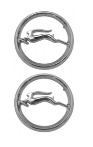 1967 Impala Circle Quarter Panel Emblem Pair NEW Trim Parts! 67 - Picture 1 of 1