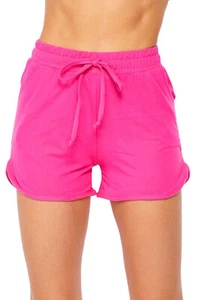 Womens Lounge Yoga Gym Basic Ultra Soft Brushed Sports Causal Shorts - Picture 1 of 17