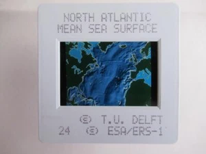 Northern Atlantic Mean Sea surface - Earth ERS-I orbit 35mm Celluloid slide - Picture 1 of 1