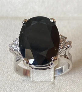 Anillo de Oro 18kt. con Diamante Y Zafiro Natural Australia Certificado 11,34 - Imagen 1 de 7