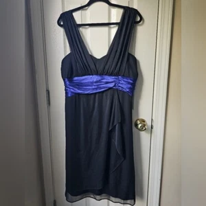 Vintage Dress 16 Layered Whimsigoth 90s Dark Fairy Special Occasion Chiffon LBD - Picture 1 of 11