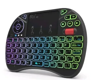 X8 Mini Keyboard2.4GHz Portable Wireless Keyboard with Touchpad MouseRGB Ba - Picture 1 of 5