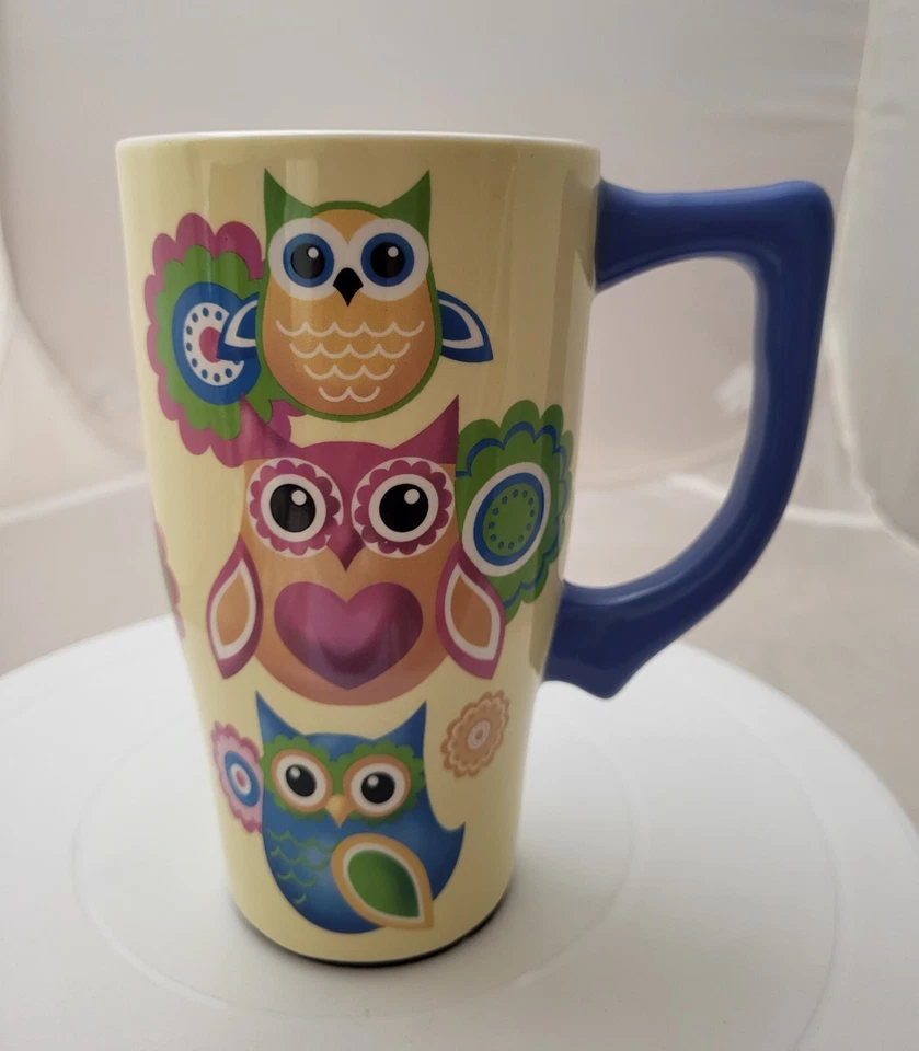 Taza grande Spoontiques Owls Lover 6 1/4 pulgadas" de alto -18 oz Foto 1 de 4