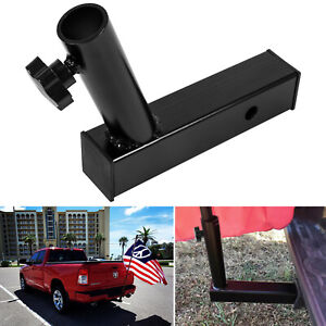 Hitch Mount Flag Pole Holder for Jeep, SUV, RV, Cars with 2'' Hitch Receivers