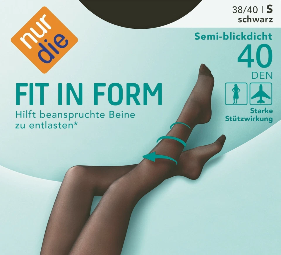 Nur Die Fit in Form 40 Strumpfhose Farbwahl Gr. S M  L XL XXL Neu - Bild 1 von 1