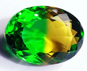 64.35 Ct Natural Tourmline Doublet Crystal Oval Shape Loose Gemstone Certified - Picture 1 of 6