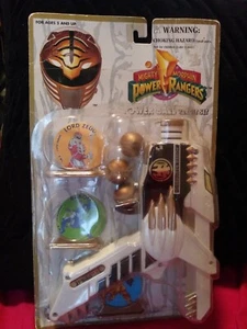 Rare Mighty Morphin white Power Rangers Power Ball Gun Target Set 1994 saban - Picture 1 of 4