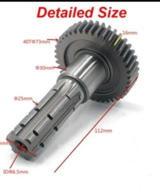 NEW Carbide Output Shaft Gear 150CC 200CC - Image 1 of 3