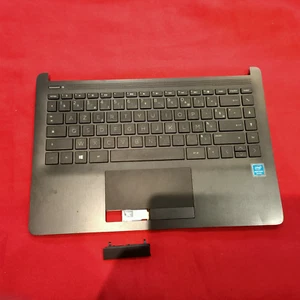 HP 14-DF004NF top case et son clavier azerty noir occasion - Picture 1 of 3