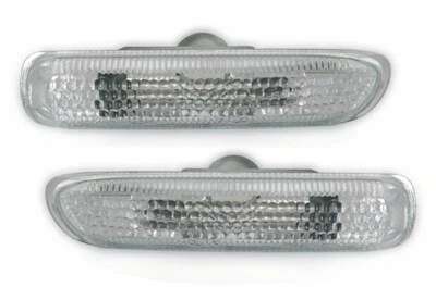 EAGLE EYES Seitenblinker Set für 3er BMW E46 in SILBER WEIß Blinker - Bild 1 von 2