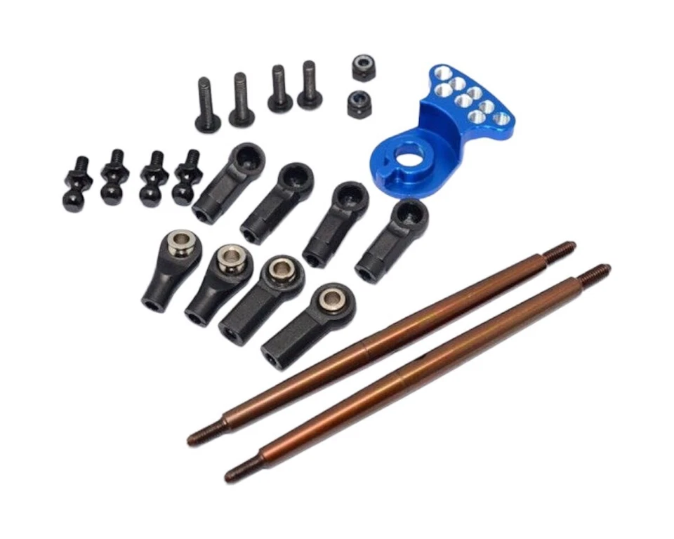 GPM Racing Alu Serversaver mit Spurstangen für Tamiya Dt03 Gpmdt3160stmbbebk
