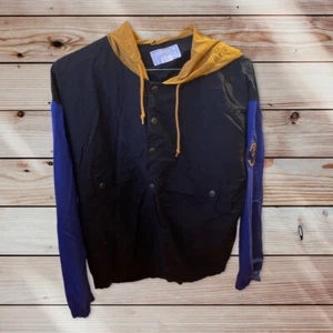 SAHARA CLUB GRÖSSE MEDIUM SCHWARZ UND BLAU MIT GOLD HOODIE JACKE - Bild 1 von 3