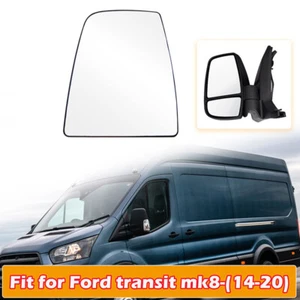 USA Mirror Glass Heated Left Driver Side for 2015-2019 Ford Transit 250 350 BH - Picture 1 of 6