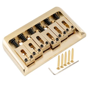 Sillín moderno Musiclily Pro dorado 52,5 mm puente fijo rígido para guitarra Strat - Imagen 1 de 5