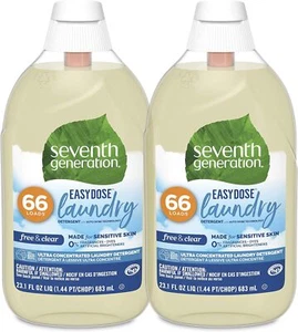 🧺 Seventh Generation EasyDose Laundry Concentrated Liquid Detergent – Free & Cl - Picture 1 of 7
