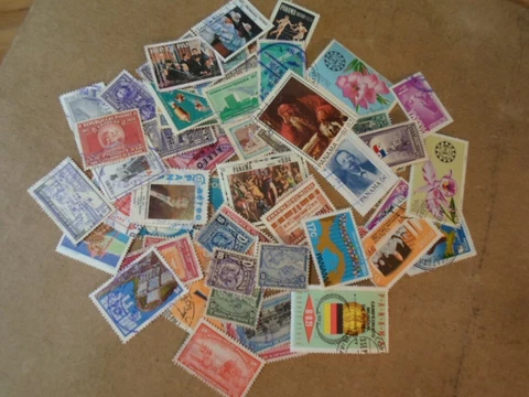 Collection lot 65 different stamps of Panama Cover