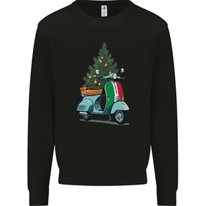 Christmas Scooter Xmas MOD Moped Kinder Sweatshirt Pullover - Bild 1 von 6