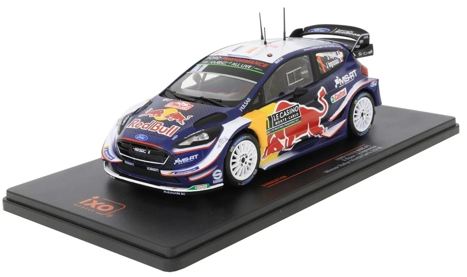 MODELLINO AUTO STATICO IXO FORD FIESTA WRC WINNER RALLY MONTECARLO 2018 OGIER