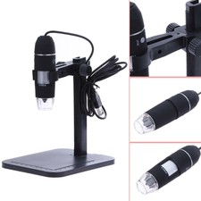 1000X 8 LED 2MP USB Digital Microscope EndoscopeMagnifier Camera+Lift Stand #B