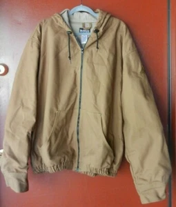 BULWARK Excel Flame Resistant Hooded Jacket Brown Mens XXL - Picture 1 of 8