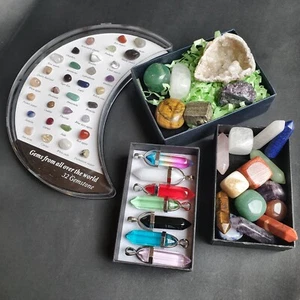 Profi-Set - Heilsteine - Mineralien - Kristalle - Chakra - Edelsteine - NEU - Bild 1 von 10