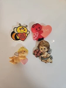 LOT of 4 Vintage Hallmark Love / Angel Pins - Picture 1 of 10
