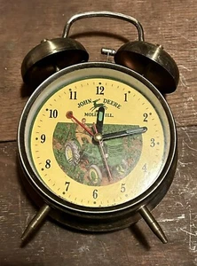 VTG NIP John Deere Nothing Runs Like A Deere Twin Alarm Clock Moline Illinois - Picture 1 of 3