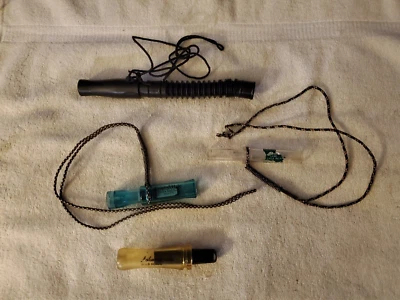 Duck Calls x 4 Lohmans Gold Series, Knight&Hale Double Reed Model 315, Haydels D - Image 1 of 4