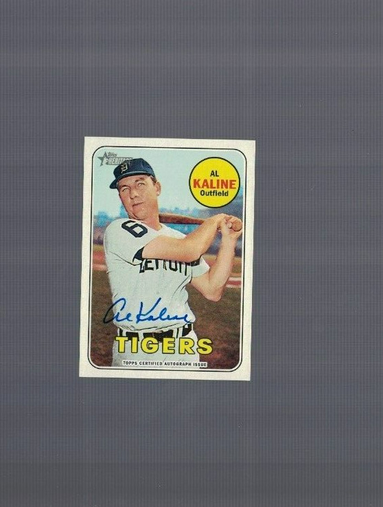 Al Kaline Detroit Tigers 2018 Topps Heritage Real One Autograph Card