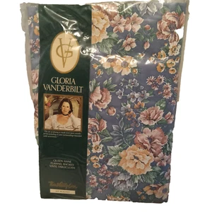 Vintage Gloria Vanderbilt 60" Rnd Vinyl Tablecloth/New packing sealed/Queen Anne - Picture 1 of 3