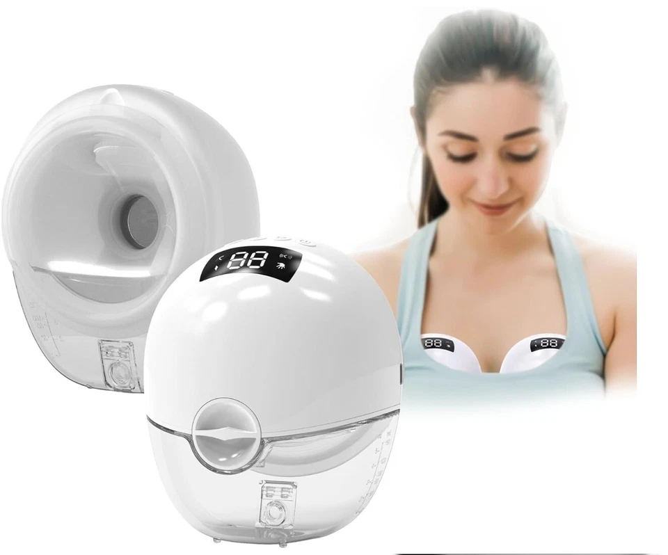 Wearable Hands-Free Electric Breast Pump Portable Quiet Comfortable Travel - Image 1 of 4