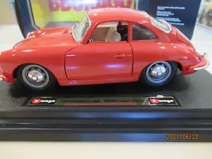 1:24 Bburago 1961 Porsche 356B Coupe SC - red - Picture 1 of 4