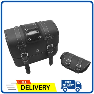 Waterproof PU Leather Side Saddlebag Tool Bags For Honda VTX1800 1300C - Image 1 of 4